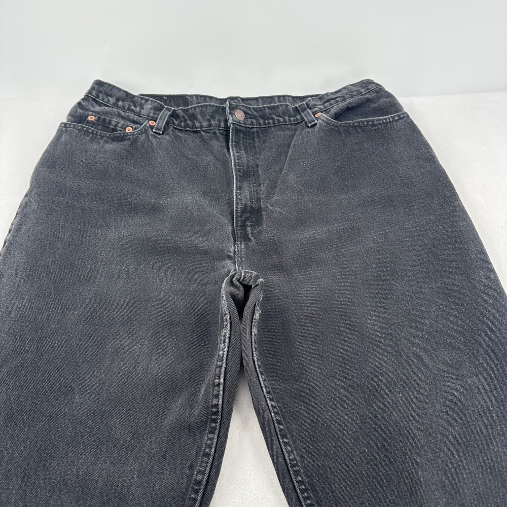 Levi's 522 Women 37 Black Tapered Leg Jeans High Rise Vintage Made in USA Y2K - Picture 3 of 8